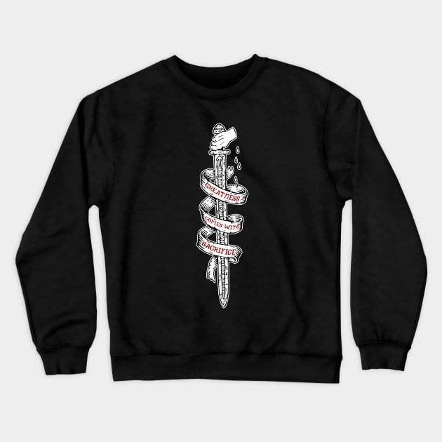 Sacrifice of Tyr Crewneck Sweatshirt by GRIM GENT